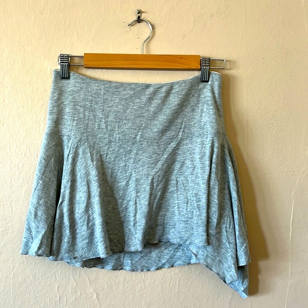 Vintage Abercrombie & Fitch Asymmetrical Gray Mini Skirt S